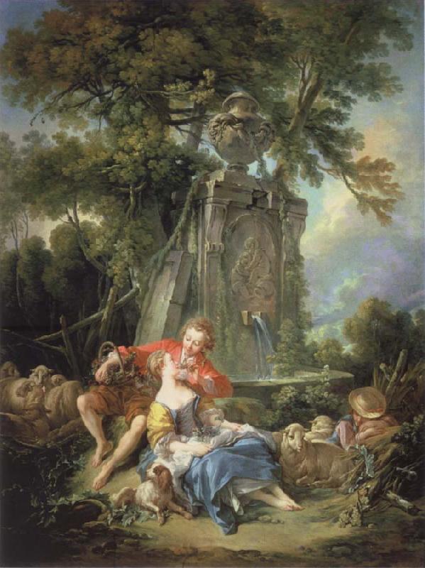 Francois Boucher Think of the grapes Sweden oil painting art